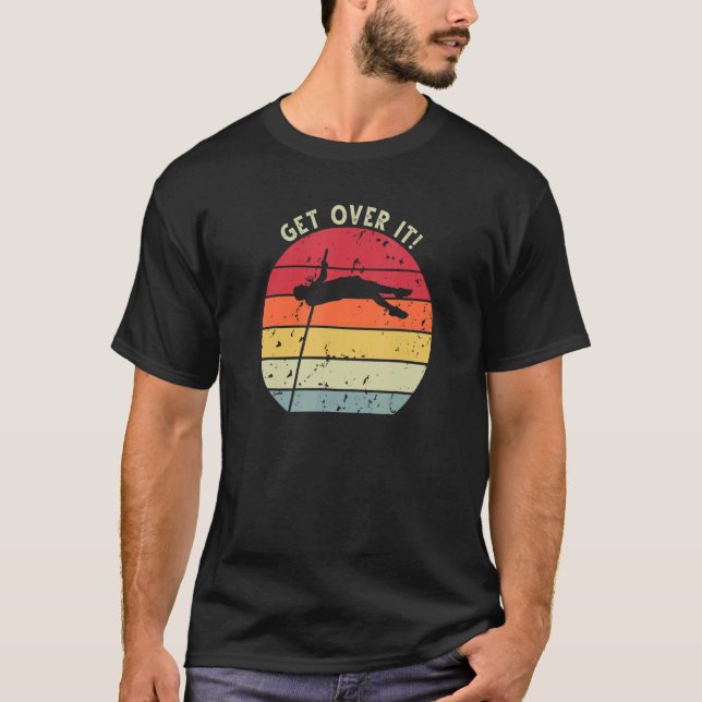 Retro Sunset Pole Vault 5 T-Shirt (Front)