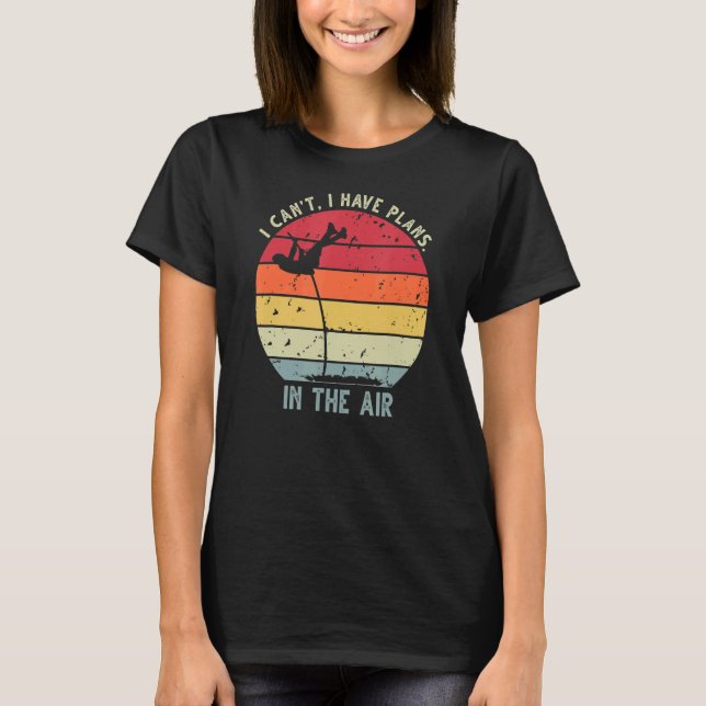 Retro Sunset Pole Vault 7 T-Shirt (Front)