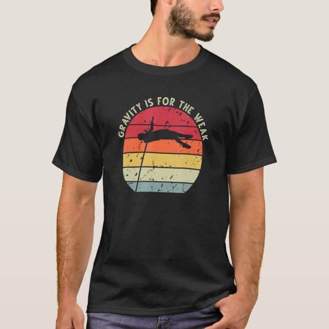 Retro Sunset Pole Vault 9 T-Shirt (Front)