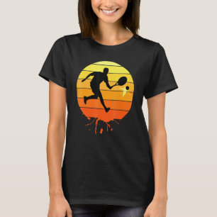 Retro Sunset Racket Sport Tournament Games Tennis T-Shirt