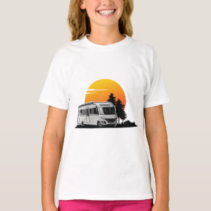 Retro Sunset RV Motorhome Owner Gift,motorhome Car T-Shirt