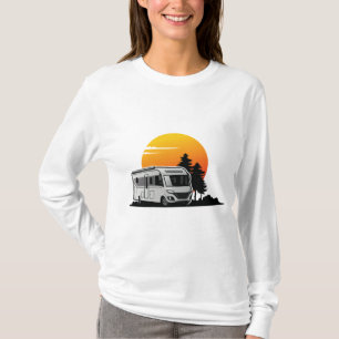 Retro Sunset RV Motorhome Owner Gift,motorhome Car T-Shirt