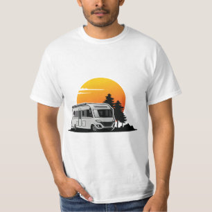 Retro Sunset RV Motorhome Owner Gift,motorhome Car T-Shirt