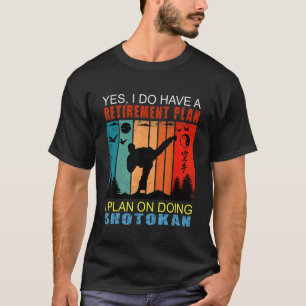 Retro Sunset Slogan Retirement  I Plan On Doing Sh T-Shirt