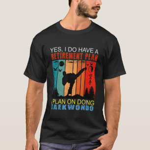 Retro Sunset Slogan Retirement I Plan On Doing Ta T-Shirt