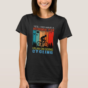 Retro Sunset Slogan Retirement Plan I Plan On Goin T-Shirt