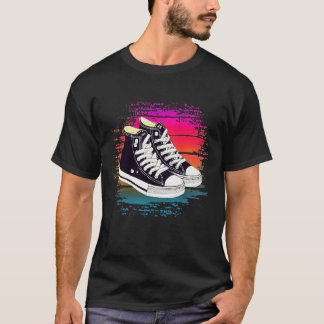 Retro Sunset Sneaker T-Shirt
