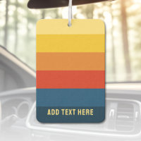 Retro Sunset Stripes with Simple Sans Serif Name