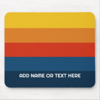 Retro Sunset Stripes with Simple Sans Serif Name