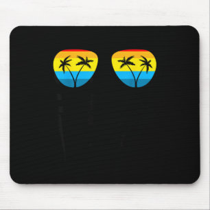 Retro Sunset Sunglasses Matching Family Vacation Mouse Pad