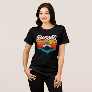 Retro Sunset Vibes Tri-Blend Shirt