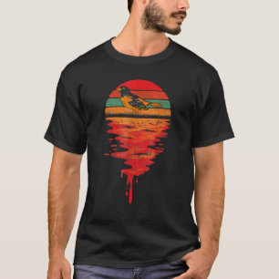 Retro Sunset Vintage Baltimore Birds Maryland Char T-Shirt