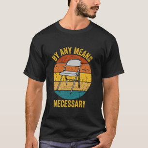 Retro Sunset Vintage Funny Folding Chair Humour Tr T-Shirt