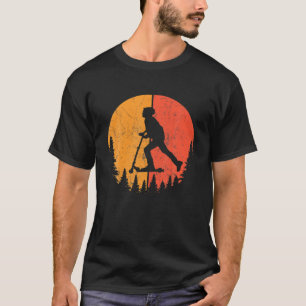 Retro Sunset Vintage Funny Skiing Apparel - Skiing T-Shirt
