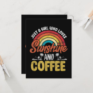 Retro Sunshine and Coffee Lover Invitation