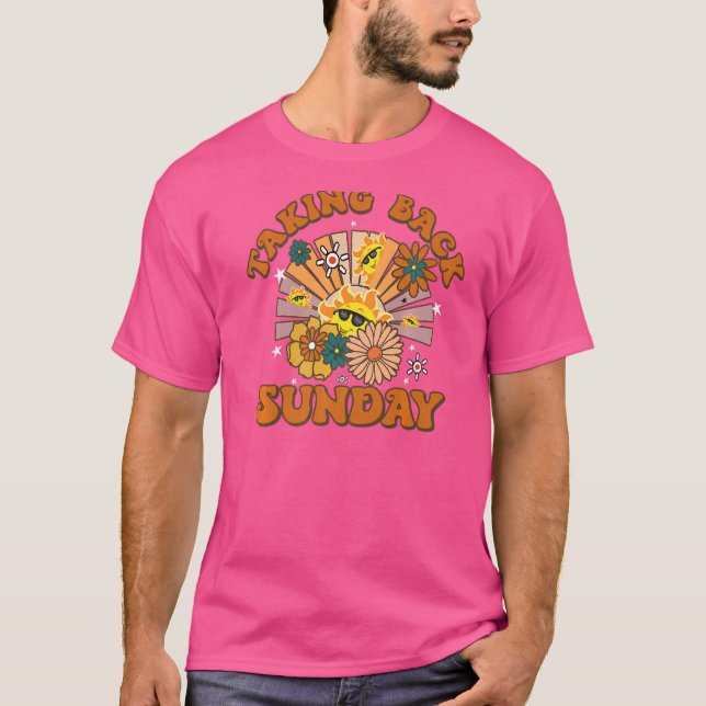 Retro Sunshine Cute Floral Taking Back Sunday T-Shirt (Front)