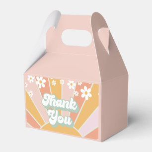 Retro Sunshine daisy boho thank you Favour Box