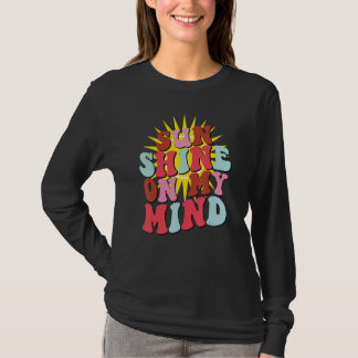 Retro Sunshine On My Mind Groovy Summer T-Shirt