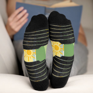 Retro Sunshine Patterns – Bold Colorful Socks