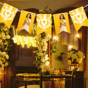 Retro Sunshine Pickleball Bridal Shower Photo Bunting
