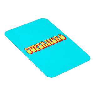 Retro Superhero Magnet