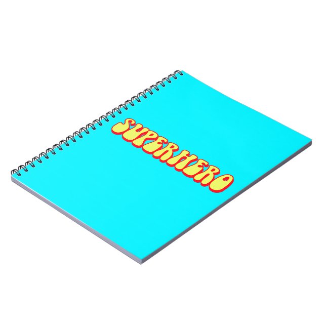 Retro Superhero Notebook (Left Side)