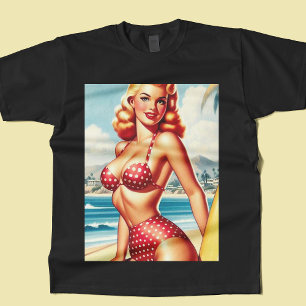 Retro Surf Pin Up T-Shirt