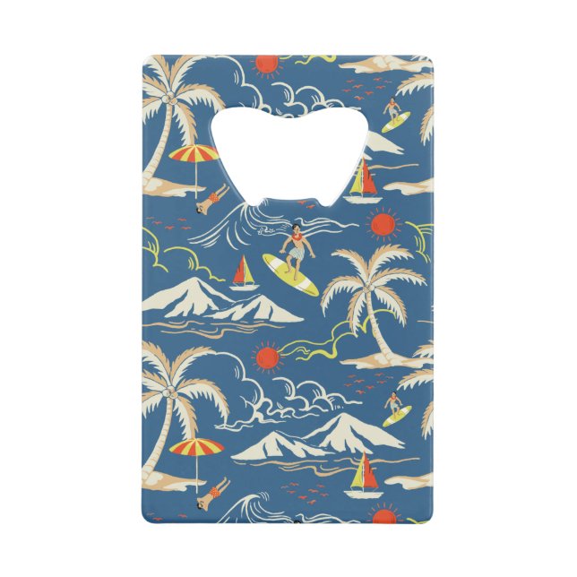Retro Surf Tropical Pattern (Front)