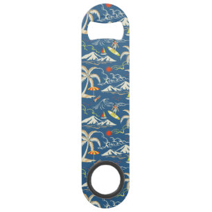 Retro Surf Tropical Pattern