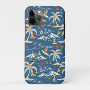 Retro Surf Tropical Pattern Case-Mate iPhone Case