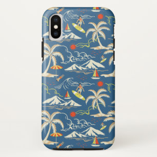 Retro Surf Tropical Pattern Case-Mate iPhone Case