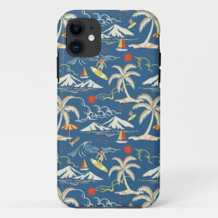Retro Surf Tropical Pattern Case-Mate iPhone Case
