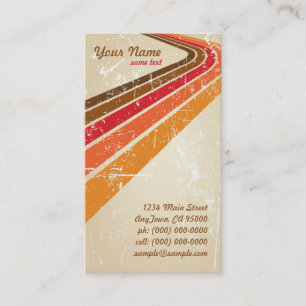 Retro Surfer Stripes Business Card