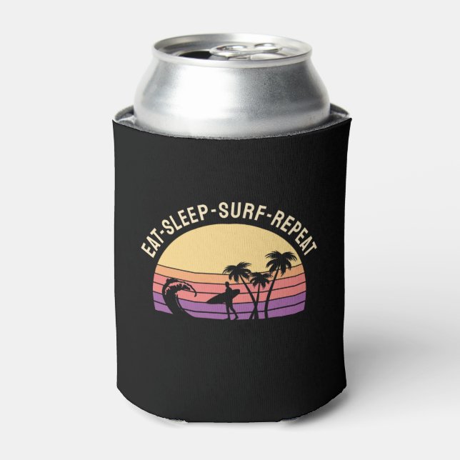 Retro Surfing Can Cooler (Can Front)