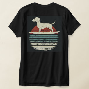 Retro Surfing Dachshund T-Shirt