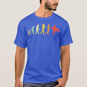 Retro Surfing Evolution Gift For Surfers T-Shirt
