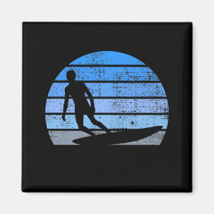 Retro Surfing Magnet