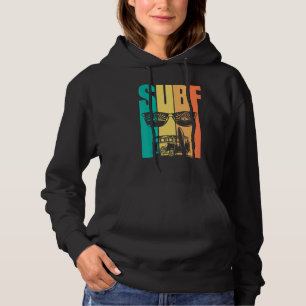 Retro Surfing Surf Surfer 1 Hoodie