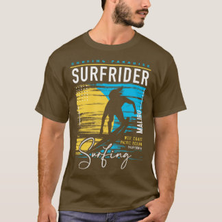 Retro Surfrider Beach Malibu Surfing Surfers Parad T-Shirt