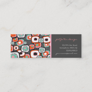 Retro Sushi Flower Squares Profile Card