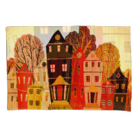 Retro Sweet Home Poster: Cartoon Houses