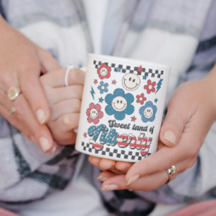Retro Sweet Land of Liberty Baby's Fourth of July  Coffee Mug