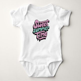 Retro Sweet Summer Time Baby Bodysuit