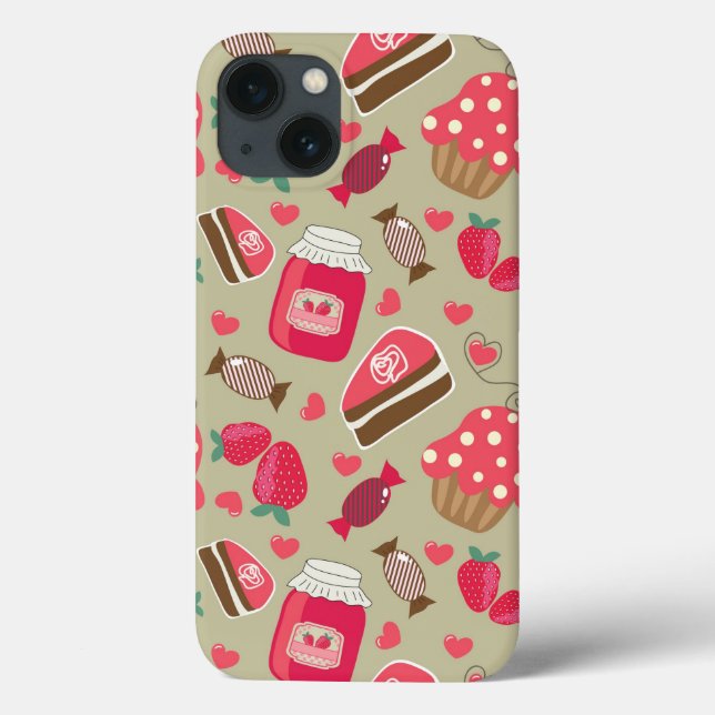 Retro Sweets Case-Mate iPhone Case (Back)