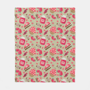 Retro Sweets Fleece Blanket