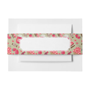 Retro Sweets Invitation Belly Band
