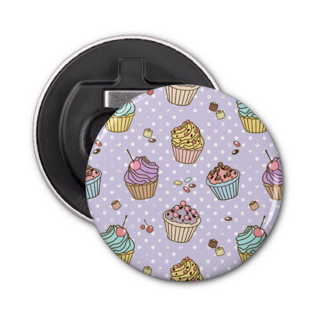 Retro Sweets Pattern Bottle Opener (Front)
