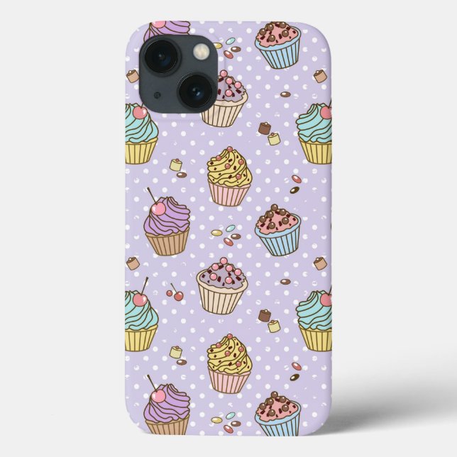 Retro Sweets Pattern Case-Mate iPhone Case (Back)