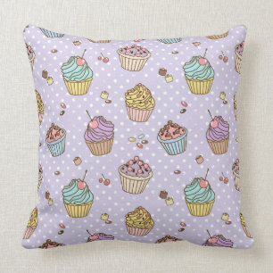 Retro Sweets Pattern Cushion