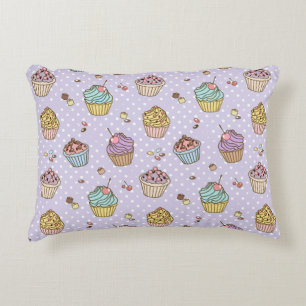 Retro Sweets Pattern Decorative Cushion
